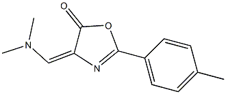 4-[(E)-(dimethylamino)methylidene]-2-(4-methylphenyl)-1,3-oxazol-5(4H)-one Struktur