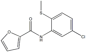 N2-[5-chloro-2-(methylthio)phenyl]-2-furamide Struktur