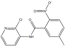 N-(2-chloro-3-pyridinyl)-5-methyl-2-nitrobenzenecarboxamide Struktur