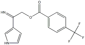 3-({[4-(trifluoromethyl)benzoyl]oxy}ethanimidoyl)-1H-pyrrole Struktur