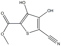 methyl 5-cyano-3,4-dihydroxythiophene-2-carboxylate Struktur