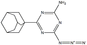 2-(1-Adamantyl)-4-amino-6-azido-s-triazine Struktur