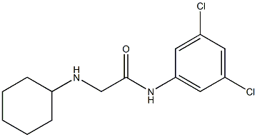 N1-(3,5-dichlorophenyl)-2-(cyclohexylamino)acetamide Struktur