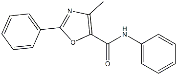 4-methyl-N,2-diphenyl-1,3-oxazole-5-carboxamide Struktur