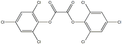 di(2,4,6-trichlorophenyl) oxalate Struktur