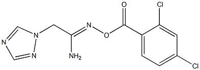 N'-[(2,4-dichlorobenzoyl)oxy]-2-(1H-1,2,4-triazol-1-yl)ethanimidamide Struktur