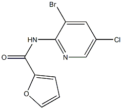 N-(3-bromo-5-chloro-2-pyridinyl)-2-furamide Struktur