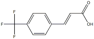 (2E)-3-[4-(trifluoromethyl)phenyl]acrylic acid Struktur