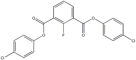 di(4-chlorophenyl) 2-fluoroisophthalate Struktur