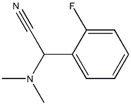 (dimethylamino)(2-fluorophenyl)acetonitrile Struktur