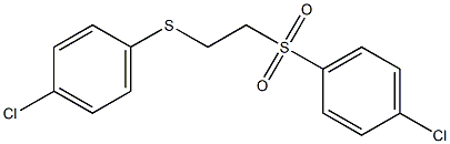 1-chloro-4-({2-[(4-chlorophenyl)thio]ethyl}sulfonyl)benzene Struktur