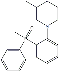 (3-methylpiperidino)methyl(diphenyl)phosphine oxide Struktur