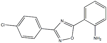 2-[3-(4-chlorophenyl)-1,2,4-oxadiazol-5-yl]aniline Struktur