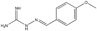 2-(4-methoxybenzylidene)hydrazine-1-carboximidamide Struktur