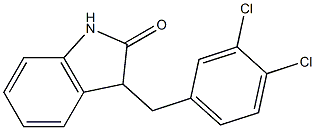 3-(3,4-dichlorobenzyl)indolin-2-one Struktur