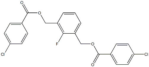 3-{[(4-chlorobenzoyl)oxy]methyl}-2-fluorobenzyl 4-chlorobenzoate Struktur