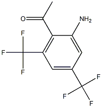 1-[2-amino-4,6-bis(trifluoromethyl)phenyl]-1-ethanone Struktur