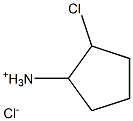 2-chlorocyclopentanaminium chloride Struktur