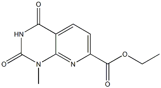 ethyl 1-methyl-2,4-dioxo-1,2,3,4-tetrahydropyrido[2,3-d]pyrimidine-7-carboxylate Struktur