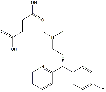 N-[(3R)-3-(4-chlorophenyl)-3-(2-pyridyl)propyl]-N,N-dimethylamine fumarate Struktur