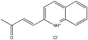 4-quinolinium-2-ylbut-3-en-2-one chloride Struktur