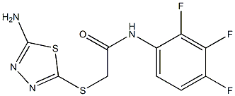 N1-(2,3,4-trifluorophenyl)-2-[(5-amino-1,3,4-thiadiazol-2-yl)thio]acetamide Struktur