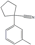 1-(3-methylphenyl)cyclopentanecarbonitrile Struktur