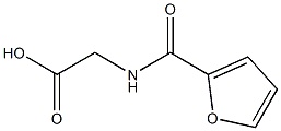 (2-furoylamino)acetic acid Struktur