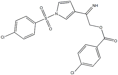 3-{[(4-chlorobenzoyl)oxy]ethanimidoyl}-1-[(4-chlorophenyl)sulfonyl]-1H-pyrrole Struktur