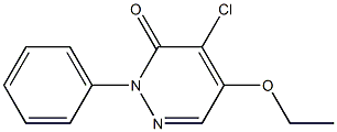 4-chloro-5-ethoxy-2-phenyl-2,3-dihydropyridazin-3-one Struktur