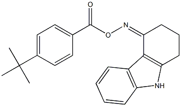 4-({[4-(tert-butyl)benzoyl]oxy}imino)-2,3,4,9-tetrahydro-1H-carbazole Struktur