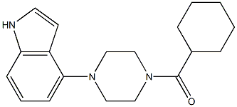 cyclohexyl[4-(1H-indol-4-yl)piperazino]methanone Struktur