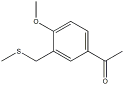 5-Acetyl-2-methoxybenzyl methylsulphide Struktur