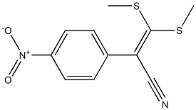 3,3-di(methylthio)-2-(4-nitrophenyl)acrylonitrile Struktur