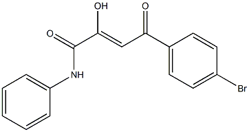 N1-phenyl-4-(4-bromophenyl)-2-hydroxy-4-oxobut-2-enamide Struktur