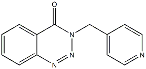 3-(4-pyridinylmethyl)-1,2,3-benzotriazin-4(3H)-one Struktur