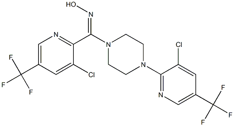 [3-chloro-5-(trifluoromethyl)-2-pyridinyl]{4-[3-chloro-5-(trifluoromethyl)-2-pyridinyl]piperazino}methanone oxime Struktur