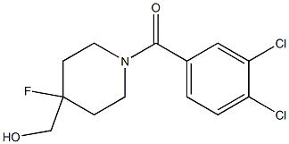 (3,4-dichlorophenyl)[4-fluoro-4-(hydroxymethyl)piperidino]methanone Struktur