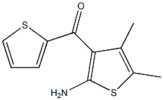 (2-amino-4,5-dimethyl-3-thienyl)(2-thienyl)methanone Struktur