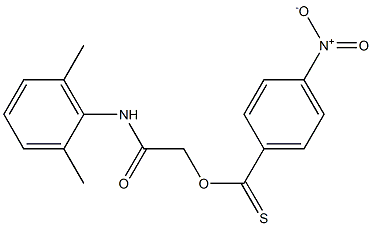 2-(2,6-dimethylanilino)-2-oxoethyl 4-nitrobenzene-1-carbothioate Struktur