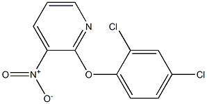 2-(2,4-dichlorophenoxy)-3-nitropyridine Struktur