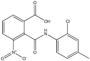 2-[(2-chloro-4-methylanilino)carbonyl]-3-nitrobenzoic acid Struktur