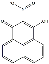 3-hydroxy-2-nitro-1H-phenalen-1-one Struktur