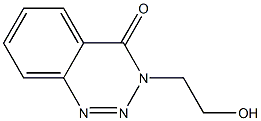 3-(2-hydroxyethyl)-1,2,3-benzotriazin-4(3H)-one Struktur