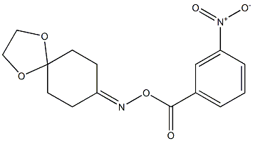 8-{[(3-nitrobenzoyl)oxy]imino}-1,4-dioxaspiro[4.5]decane Struktur