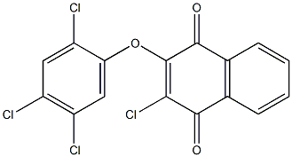 2-chloro-3-(2,4,5-trichlorophenoxy)-1,4-dihydronaphthalene-1,4-dione Struktur