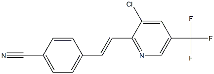 4-{2-[3-chloro-5-(trifluoromethyl)-2-pyridinyl]vinyl}benzenecarbonitrile Struktur