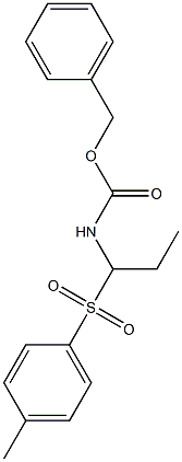 benzyl N-{1-[(4-methylphenyl)sulfonyl]propyl}carbamate Struktur