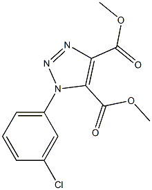 dimethyl 1-(3-chlorophenyl)-1H-1,2,3-triazole-4,5-dicarboxylate Struktur