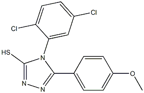 4-(2,5-dichlorophenyl)-5-(4-methoxyphenyl)-4H-1,2,4-triazole-3-thiol Struktur